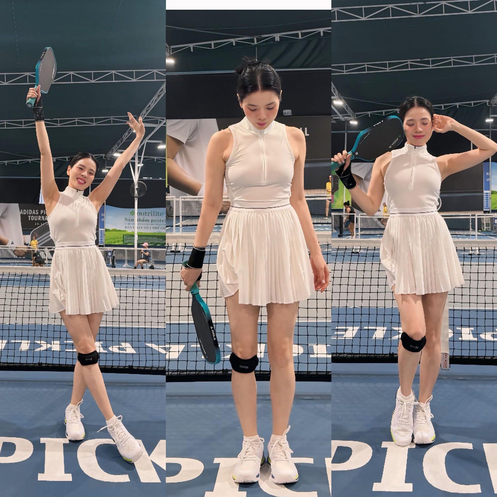 Lệ Quy&ecirc;n hẹn h&ograve; L&acirc;m Bảo Ch&acirc;u, tươi cười đi đ&aacute;nh pickleball giữa l&uacute;c Sở VH&TT TP.HCM v&agrave;o cuộc vụ ph&aacute;t ng&ocirc;n th&ocirc; tục- Ảnh 1.