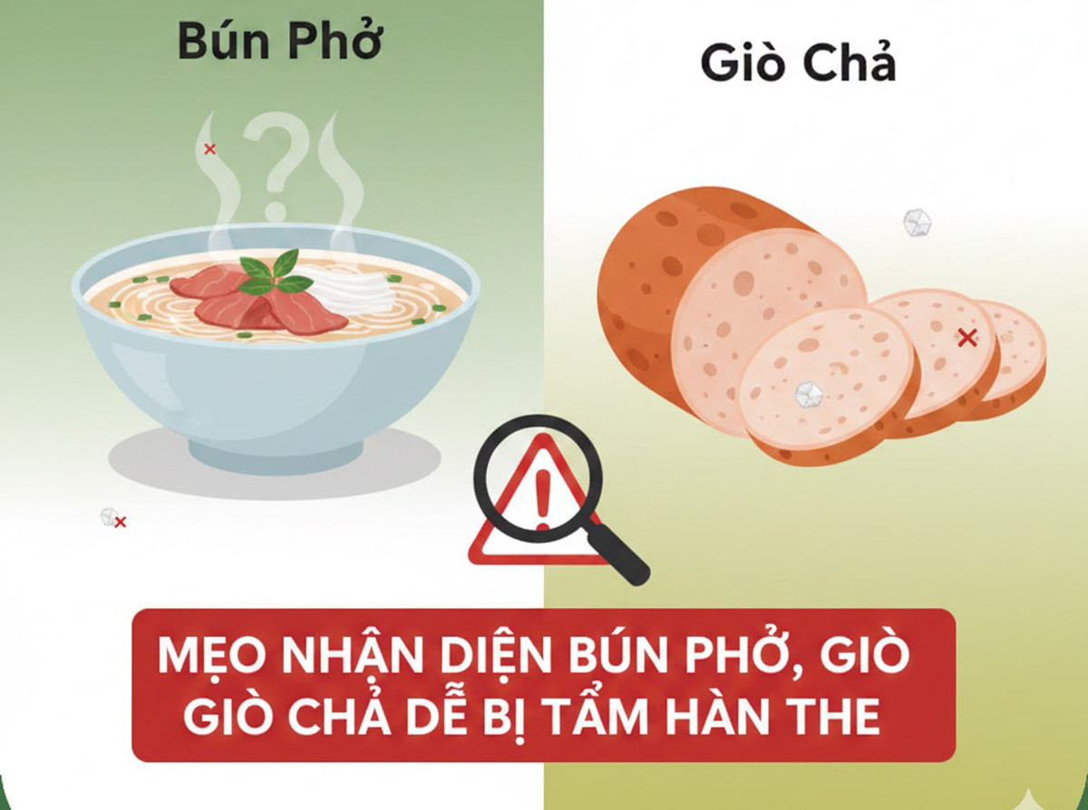 Mẹo nhận diện b&uacute;n phở, gi&ograve; chả dễ bị tẩm h&agrave;n the, đơn giản nhưng &iacute;t người biết