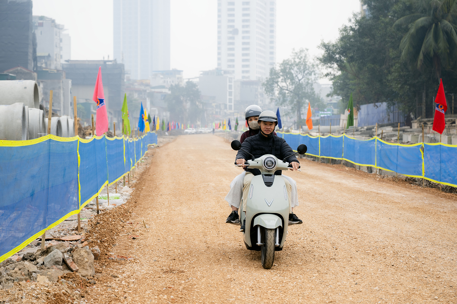 Ảnh, clip: To&agrave;n cảnh tuyến V&agrave;nh đai 1 đoạn Ho&agrave;ng Cầu - Voi Phục sau ng&agrave;y th&ocirc;ng xe kỹ thuật- Ảnh 3.