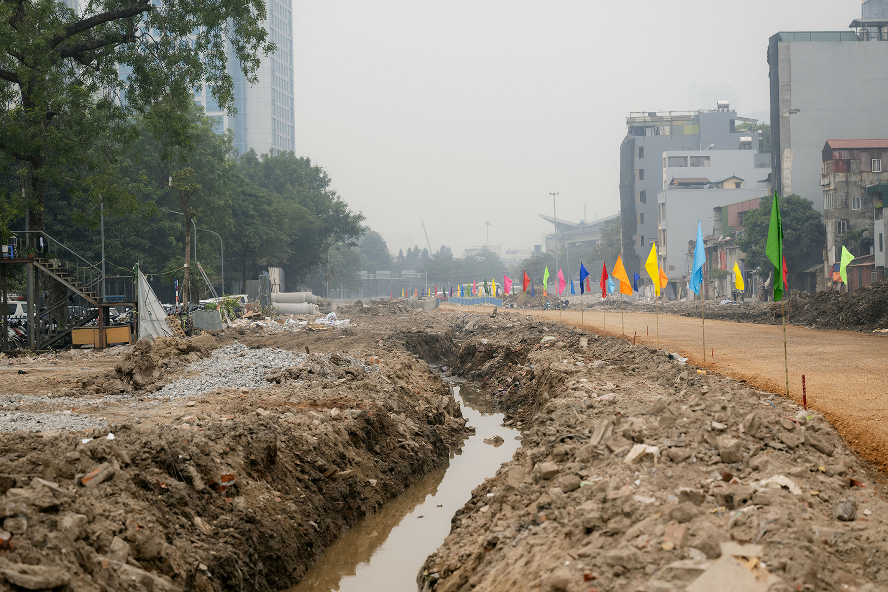 Ảnh, clip: To&agrave;n cảnh tuyến V&agrave;nh đai 1 đoạn Ho&agrave;ng Cầu - Voi Phục sau ng&agrave;y th&ocirc;ng xe kỹ thuật- Ảnh 4.