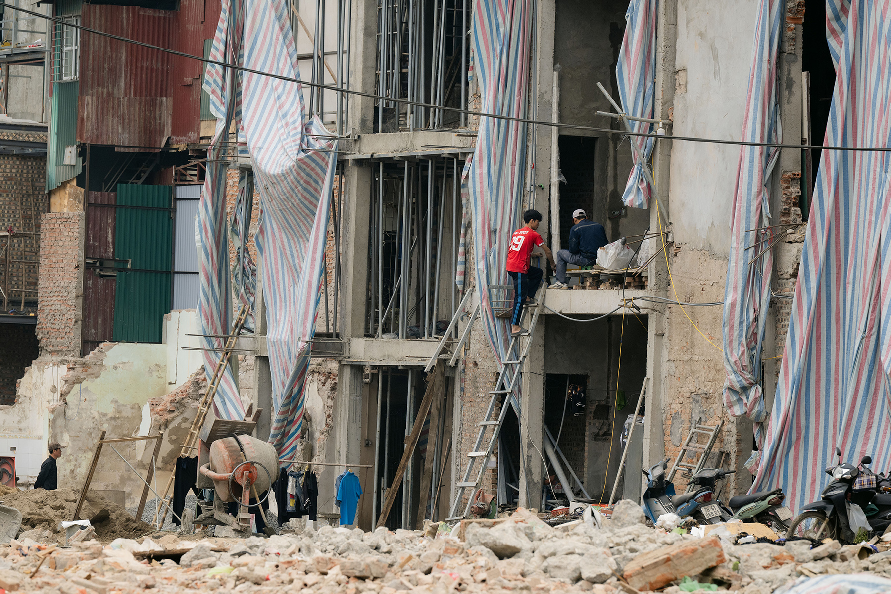 Ảnh, clip: To&agrave;n cảnh tuyến V&agrave;nh đai 1 đoạn Ho&agrave;ng Cầu - Voi Phục sau ng&agrave;y th&ocirc;ng xe kỹ thuật- Ảnh 13.