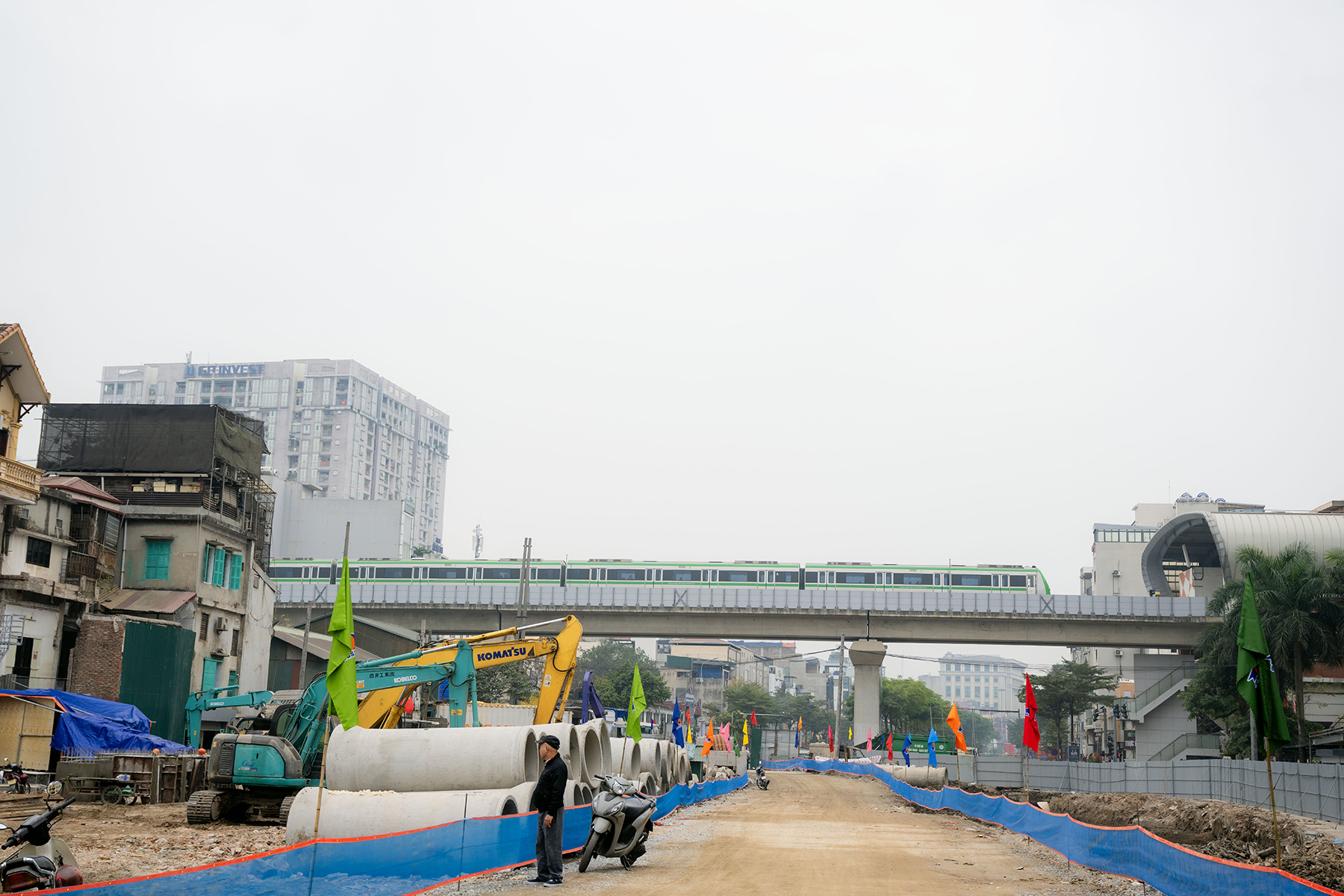 Ảnh, clip: To&agrave;n cảnh tuyến V&agrave;nh đai 1 đoạn Ho&agrave;ng Cầu - Voi Phục sau ng&agrave;y th&ocirc;ng xe kỹ thuật- Ảnh 16.