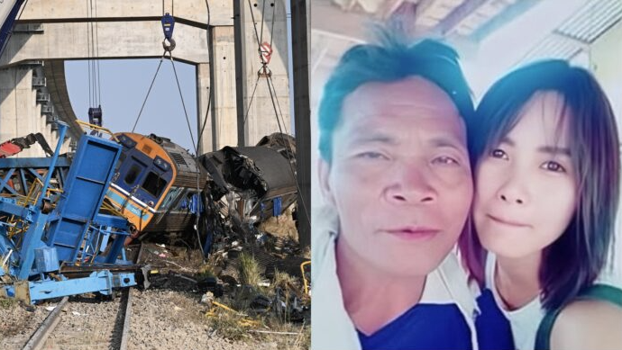 Con g&aacute;i tử vong tr&ecirc;n đường về nh&agrave; chịu tang cha v&igrave; cần cẩu đổ sập v&agrave;o đo&agrave;n t&agrave;u đang chạy&nbsp;ở Th&aacute;i Lan- Ảnh 1.