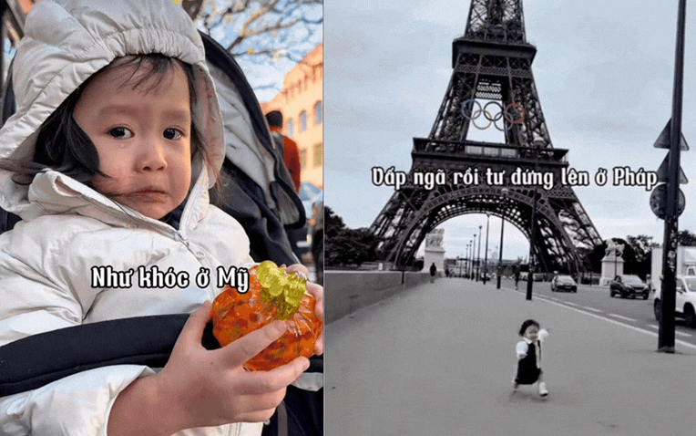 Kh&oacute;c ở Mỹ, ng&atilde; ở Paris..., c&ocirc; b&eacute; mới 3 tuổi đ&atilde; được "vi vu" khắp thế giới: Đ&uacute;ng l&agrave; "tuổi thơ dữ dội" khiến người lớn c&ograve;n phải ước ao- Ảnh 1.