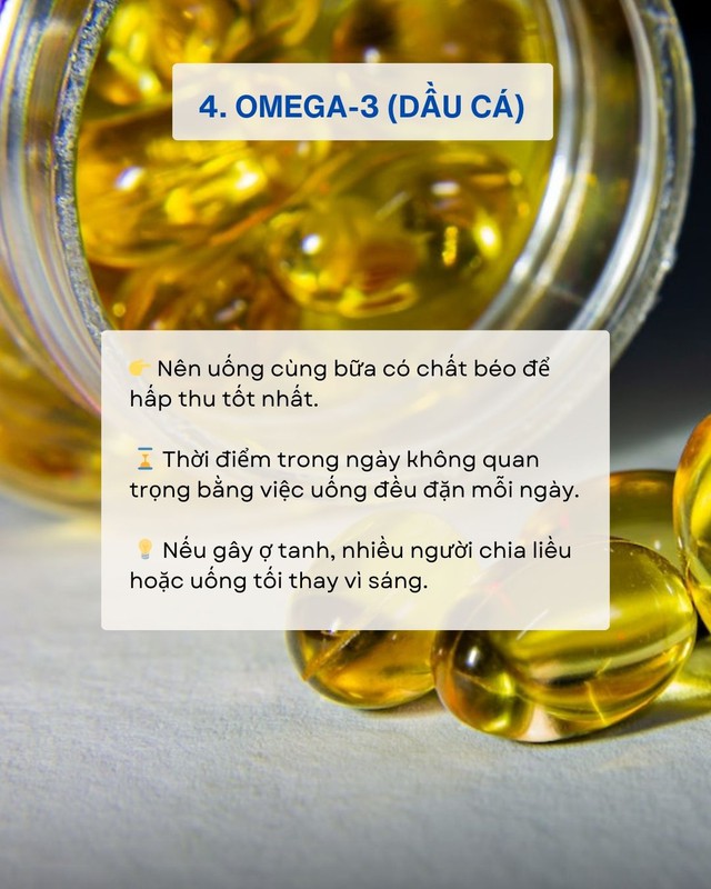 Uống vitamin cả năm trời vẫn kh&ocirc;ng hiệu quả - c&oacute; thể bạn đ&atilde; uống sai: Thời gian tốt nhất trong ng&agrave;y để d&ugrave;ng từng loại vitamin- Ảnh 4.