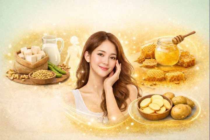 Bộ ba thực phẩm '1 trắng, 2 v&agrave;ng' gi&uacute;p phụ nữ trẻ, đẹp khi nội tiết suy giảm- Ảnh 1.