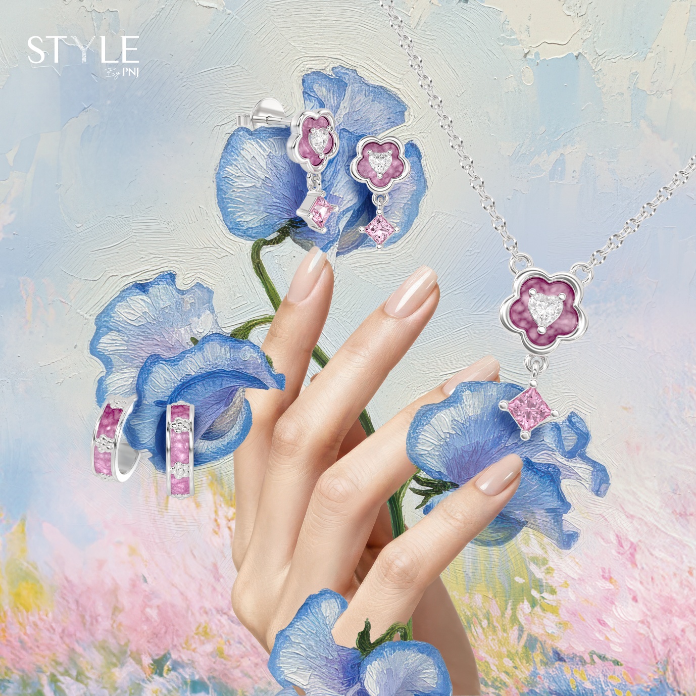 Gen MZ l&ecirc;n &ldquo;style&rdquo; đ&oacute;n Tết: Thời thượng với bộ sưu tập cảm hứng từ Monet Garden- Ảnh 2.