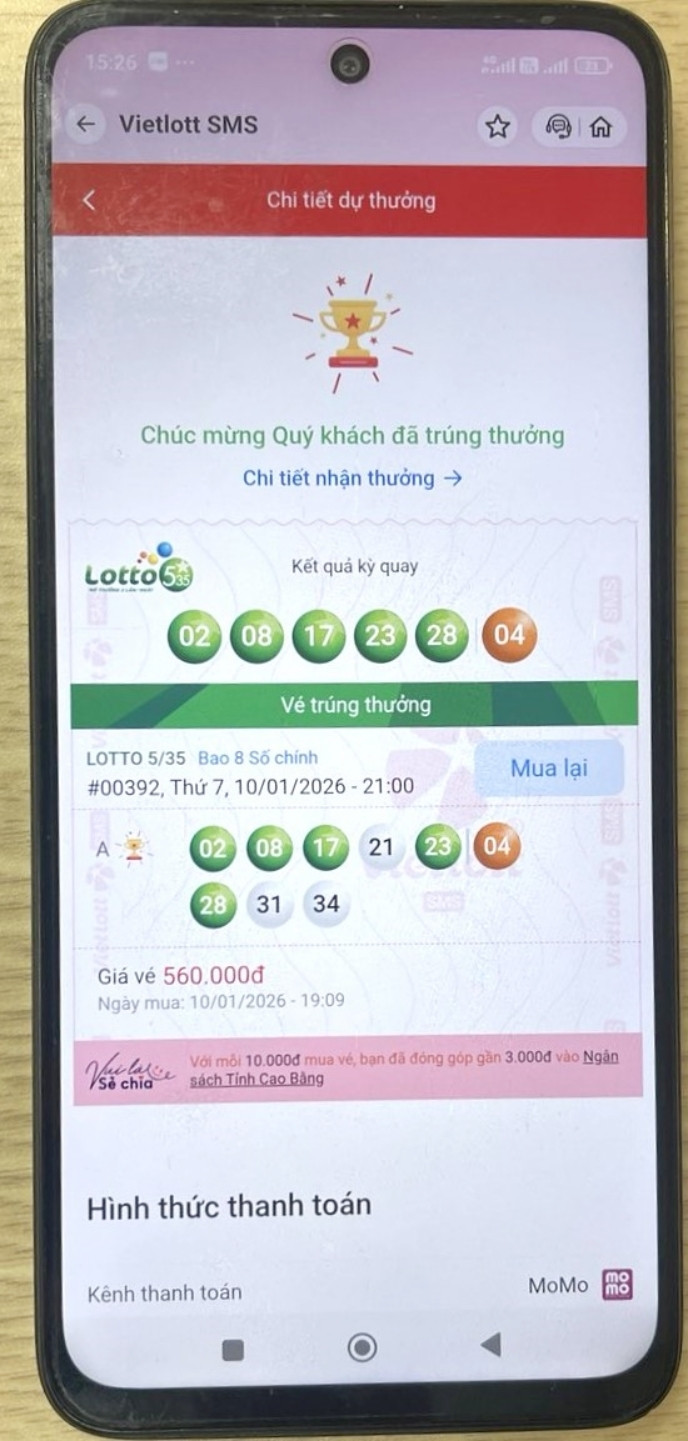 Thanh ni&ecirc;n Gen Z l&agrave;m việc tại TP.HCM tr&uacute;ng độc đắc hơn 20 tỷ đồng - Ảnh 2.