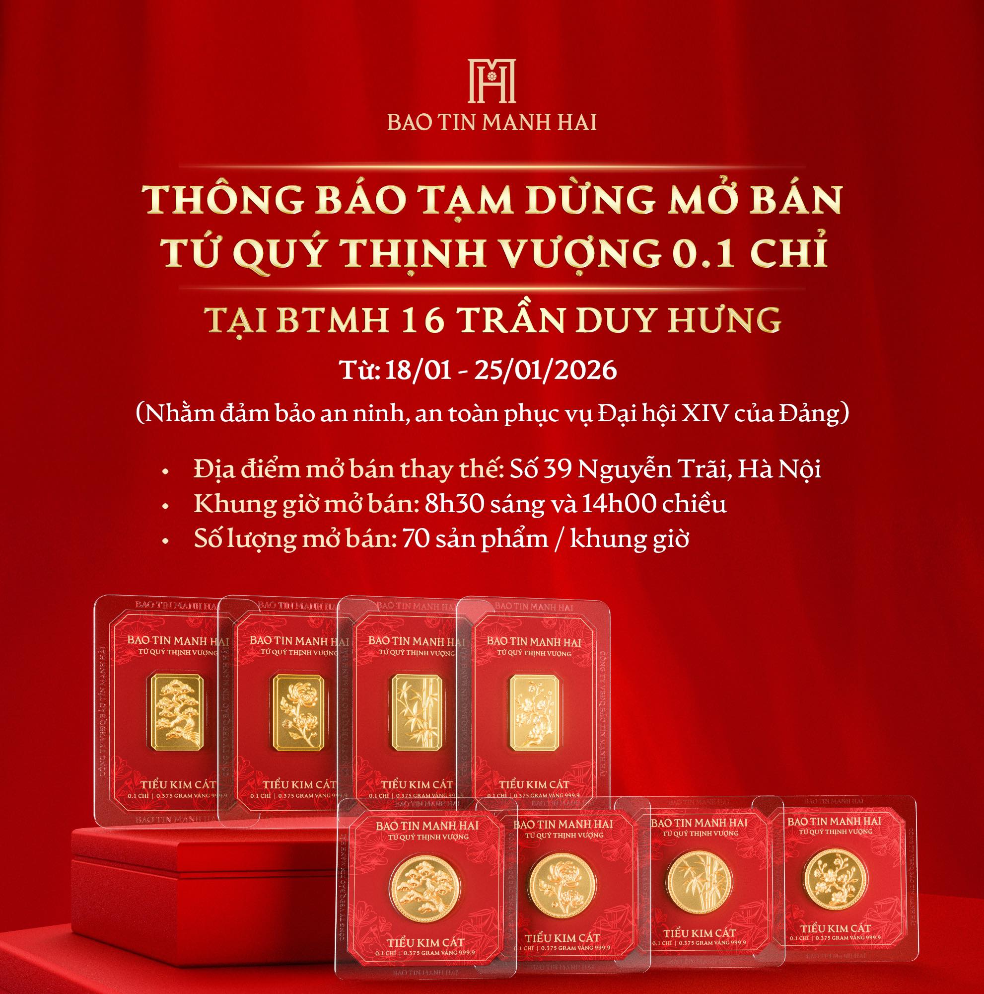V&agrave;ng 0,1 chỉ đang hot: Bảo T&iacute;n Mạnh Hải th&ocirc;ng b&aacute;o dừng b&aacute;n từ ng&agrave;y mai tại cửa h&agrave;ng n&agrave;y- Ảnh 1.