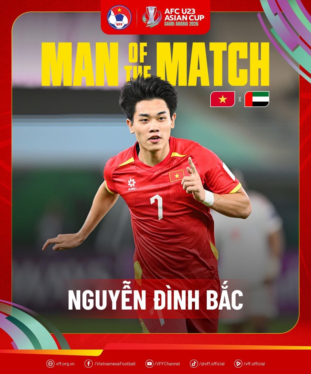 Đ&igrave;nh Bắc được AFC b&igrave;nh chọn xuất sắc nhất!- Ảnh 1.