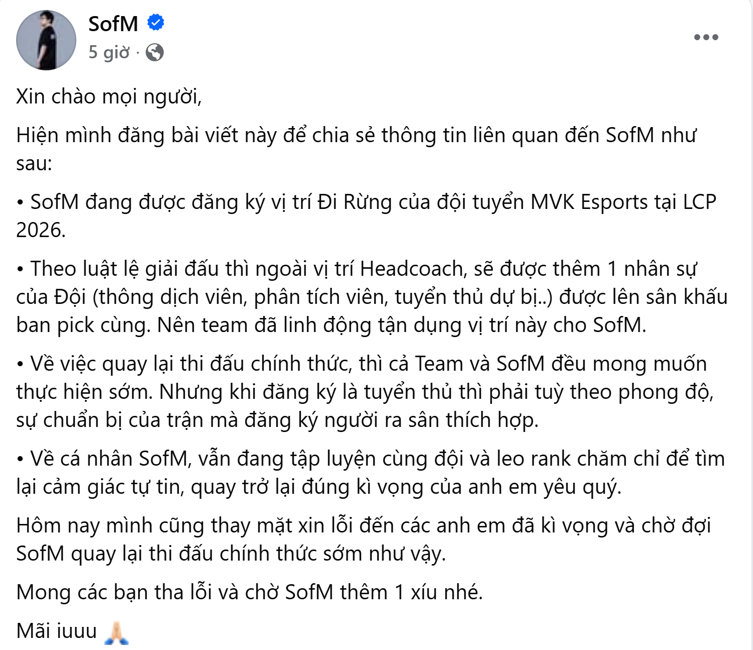 Tiếp tục xuất hiện trong vai tr&ograve; cấm chọn, SofM l&ecirc;n tiếng sau khi khiến cộng đồng tranh c&atilde;i- Ảnh 2.