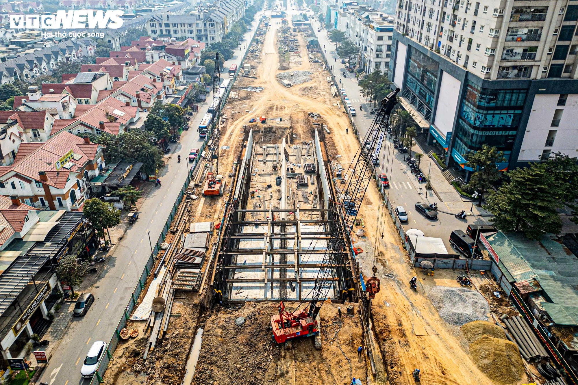 To&agrave;n cảnh n&uacute;t giao gần 2.400 tỷ đồng ở H&agrave; Nội nh&igrave;n từ tr&ecirc;n cao- Ảnh 6.