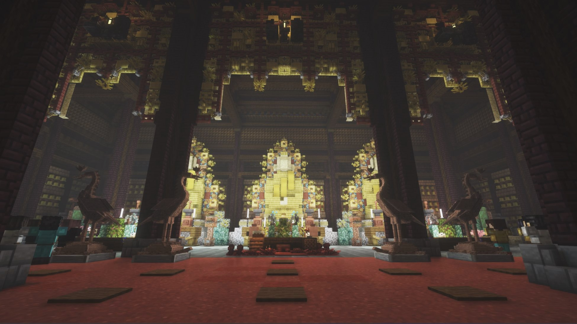 Ch&ugrave;a B&aacute;i Đ&iacute;nh "g&acirc;y b&atilde;o" to&agrave;n cầu khi xuất hiện lộng lẫy trong game Minecraft, gi&uacute;p đội ngũ Việt Nam gi&agrave;nh ng&ocirc;i V&ocirc; địch thế giới- Ảnh 3.