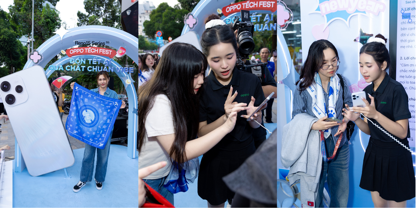 OPPO Reno15 Series c&ugrave;ng Neko L&ecirc; khuấy động Tếch Bus, kết nối với fan qua loạt khoảnh khắc ấn tượng giữa trung t&acirc;m TP.HCM- Ảnh 3.