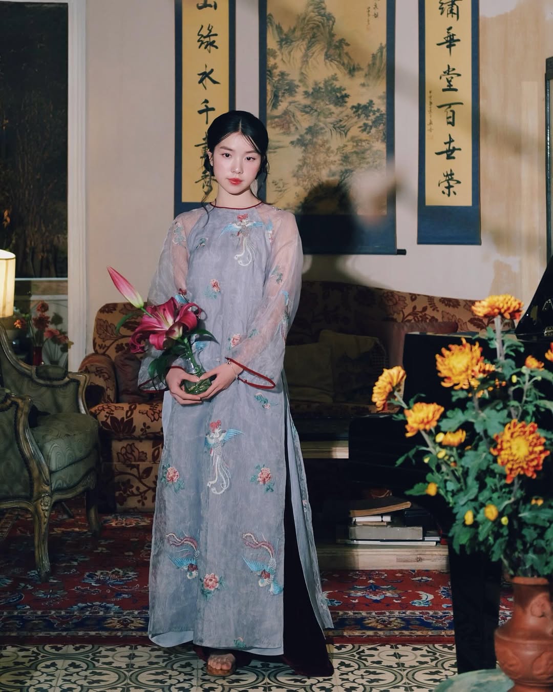 Đường đua &aacute;o d&agrave;i Tết 2026: Kh&ocirc;ng thể ph&acirc;n định thắng thua, g&aacute;i xinh tr&ecirc;n TikTok l&agrave; thần!- Ảnh 5.