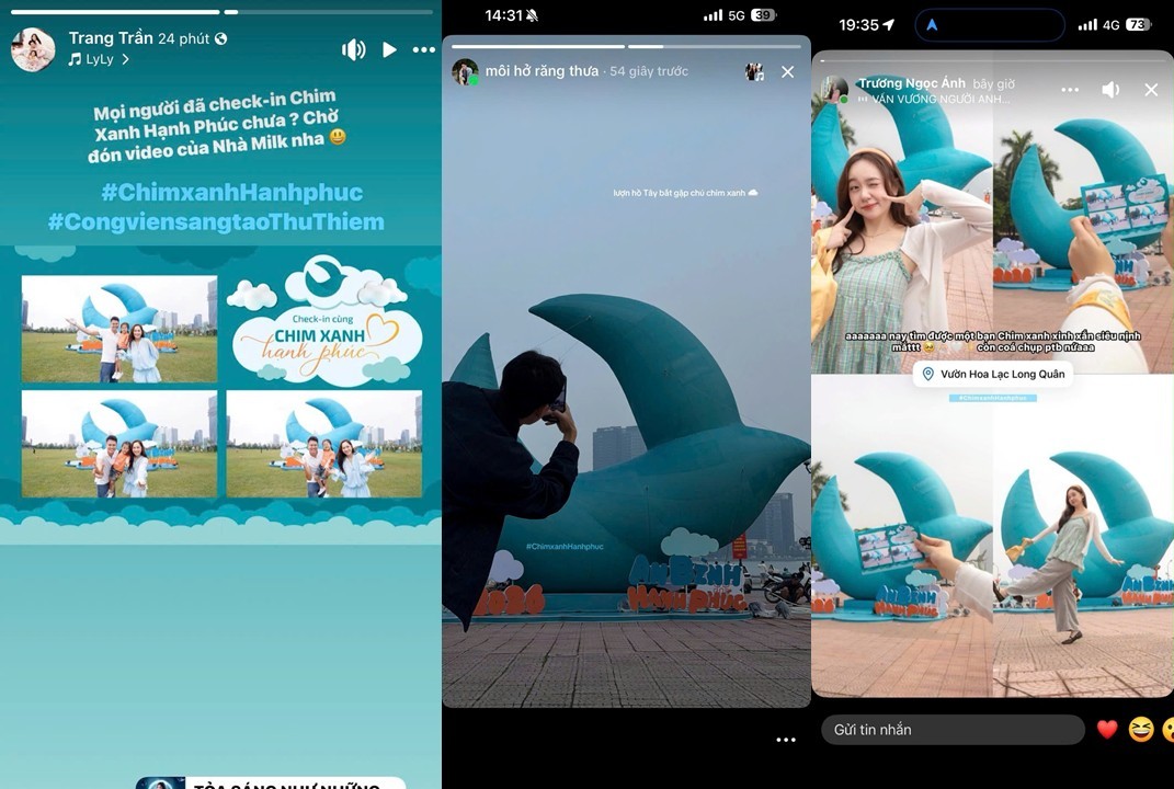 Ch&uacute; chim xanh bất ngờ &ldquo;đổ bộ&rdquo; ba miền, d&acirc;n mạng rủ nhau đi check-in- Ảnh 3.