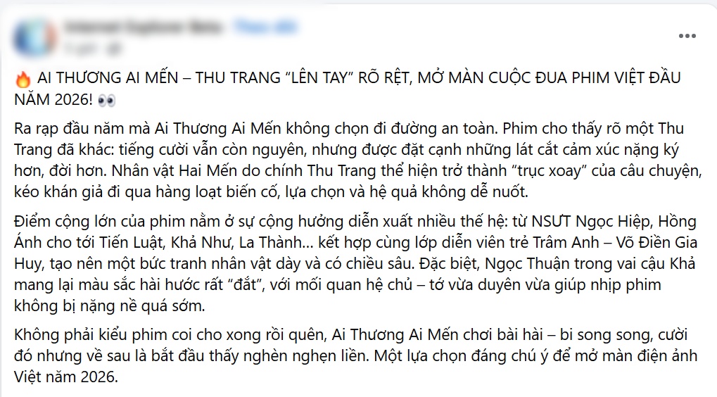 2026 mở b&aacute;t với phim Việt qu&aacute; xịn: Cả MXH thi nhau tung h&ocirc;, nữ ch&iacute;nh muốn ch&ecirc; cũng kh&ocirc;ng nổi- Ảnh 8.