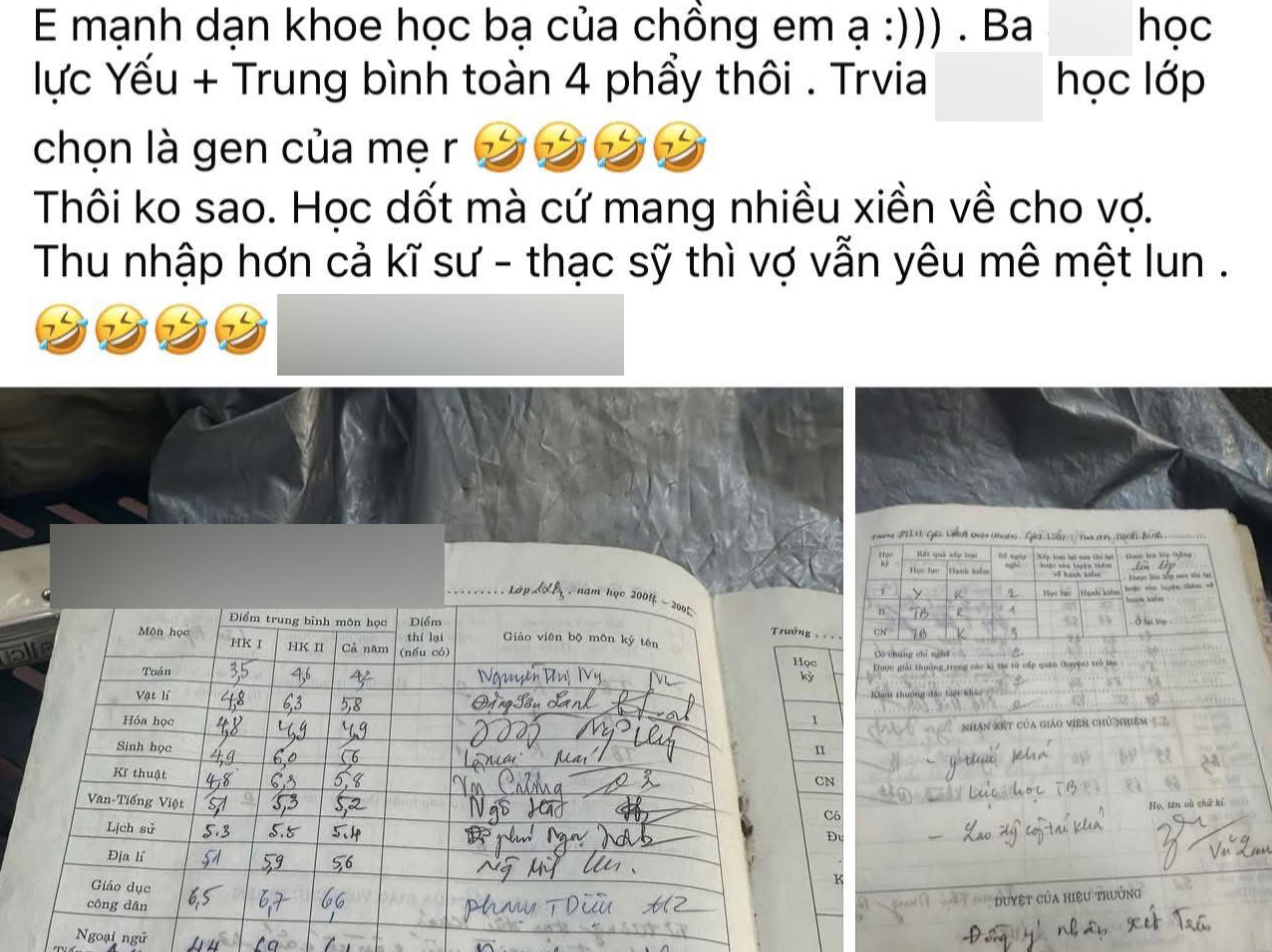 Khen chồng "học dốt nhưng thu nhập hơn kỹ sư, thạc sĩ" gây tranh cãi: Người vợ lên tiếng- Ảnh 1. Khen chồng "học dốt nhưng thu nhập hơn kỹ sư, thạc sĩ" gây tranh cãi: Người vợ lên tiếng- Ảnh 1.