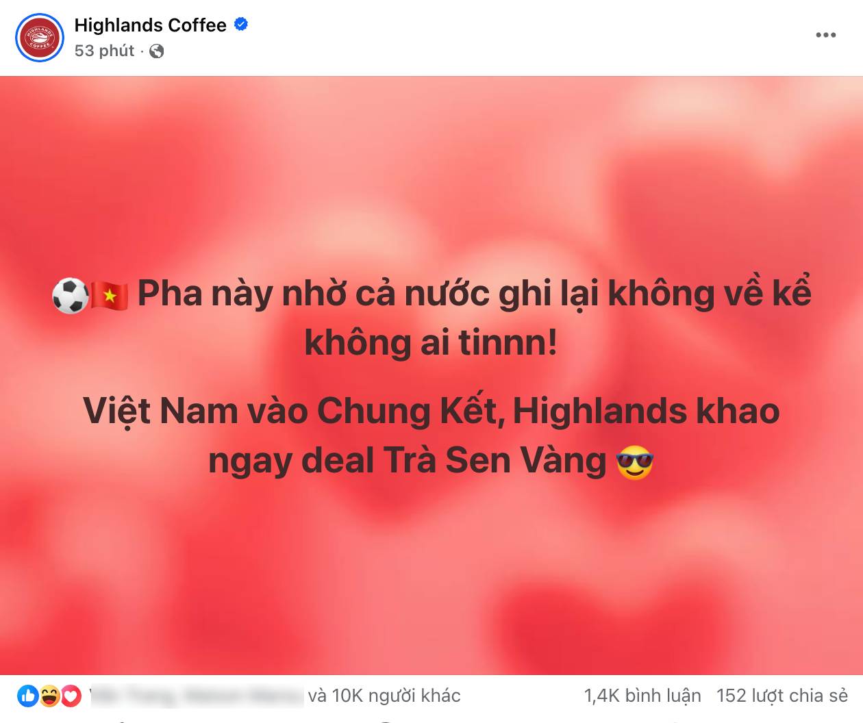 Cơn địa chấn U23 Việt Nam khiến Highlands, The Coffee House v&agrave; loạt thương hiệu đồng loạt đưa ra quyết định chấn động- Ảnh 2.