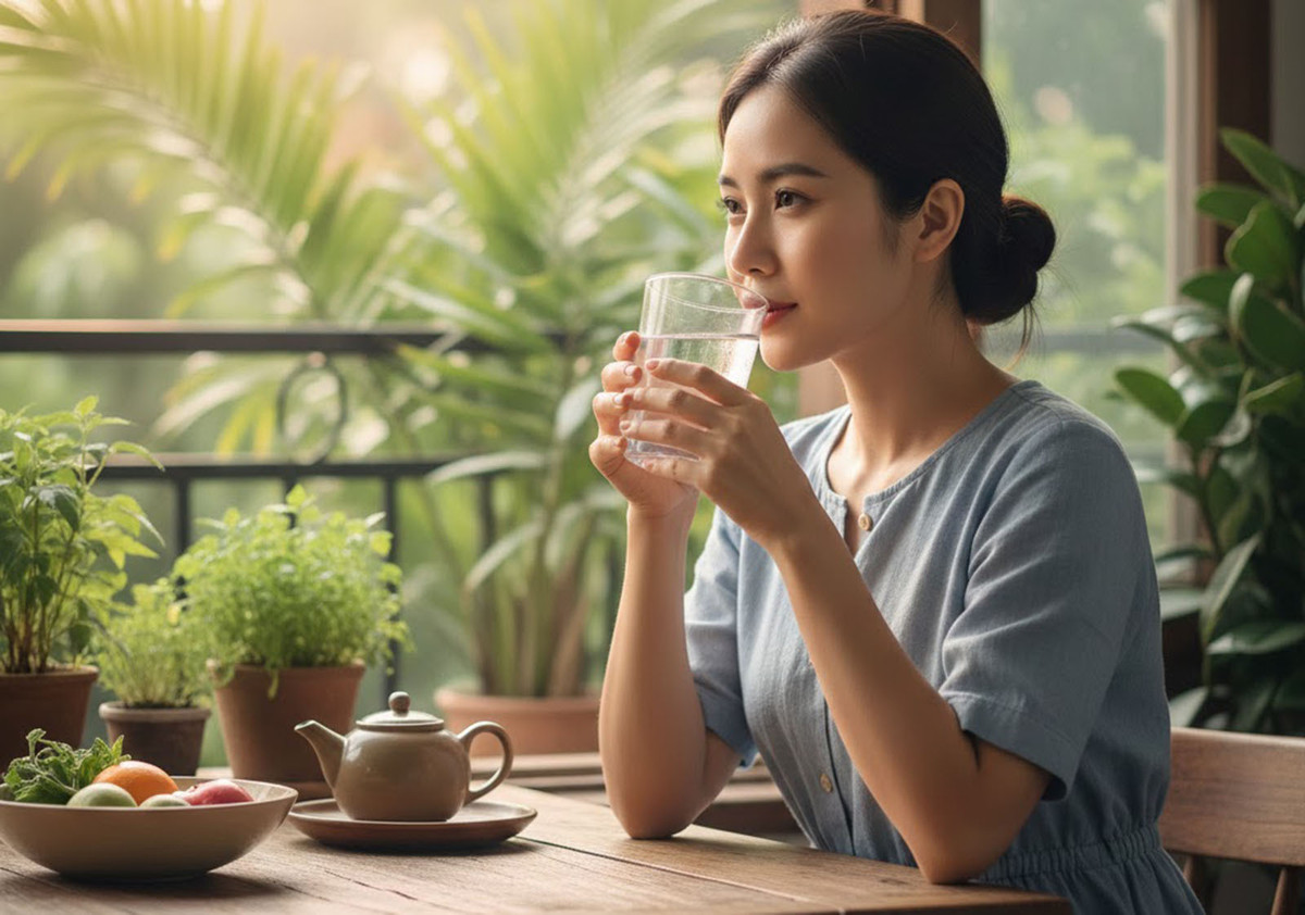 Điều g&igrave; xảy ra nếu uống nước khi bụng đ&oacute;i trong 1 th&aacute;ng?