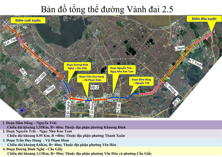 H&agrave; Nội: Th&ocirc;ng tin quan trọng về đoạn đường d&agrave;i gần 1km từ Ngụy Như Kon Tum đến Nguyễn Tr&atilde;i- Ảnh 2.