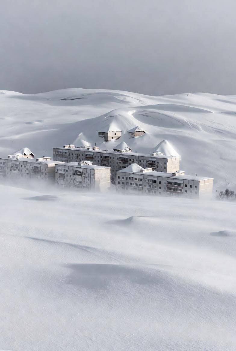 Nga ch&igrave;m trong "thảm họa tuyết trắng" sau 60 năm: Chung cư bị ch&ocirc;n v&ugrave;i, xe cộ biến mất giữa th&agrave;nh phố- Ảnh 7.