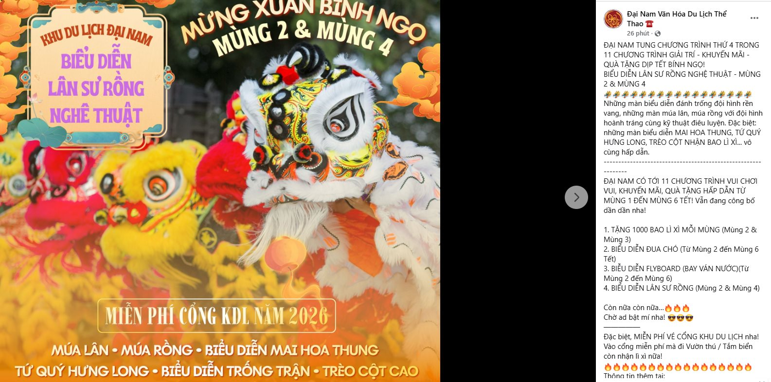 Th&ocirc;ng b&aacute;o mới nhất về Tết B&iacute;nh Ngọ ở khu du lịch của b&agrave; Nguyễn Phương Hằng- Ảnh 2.