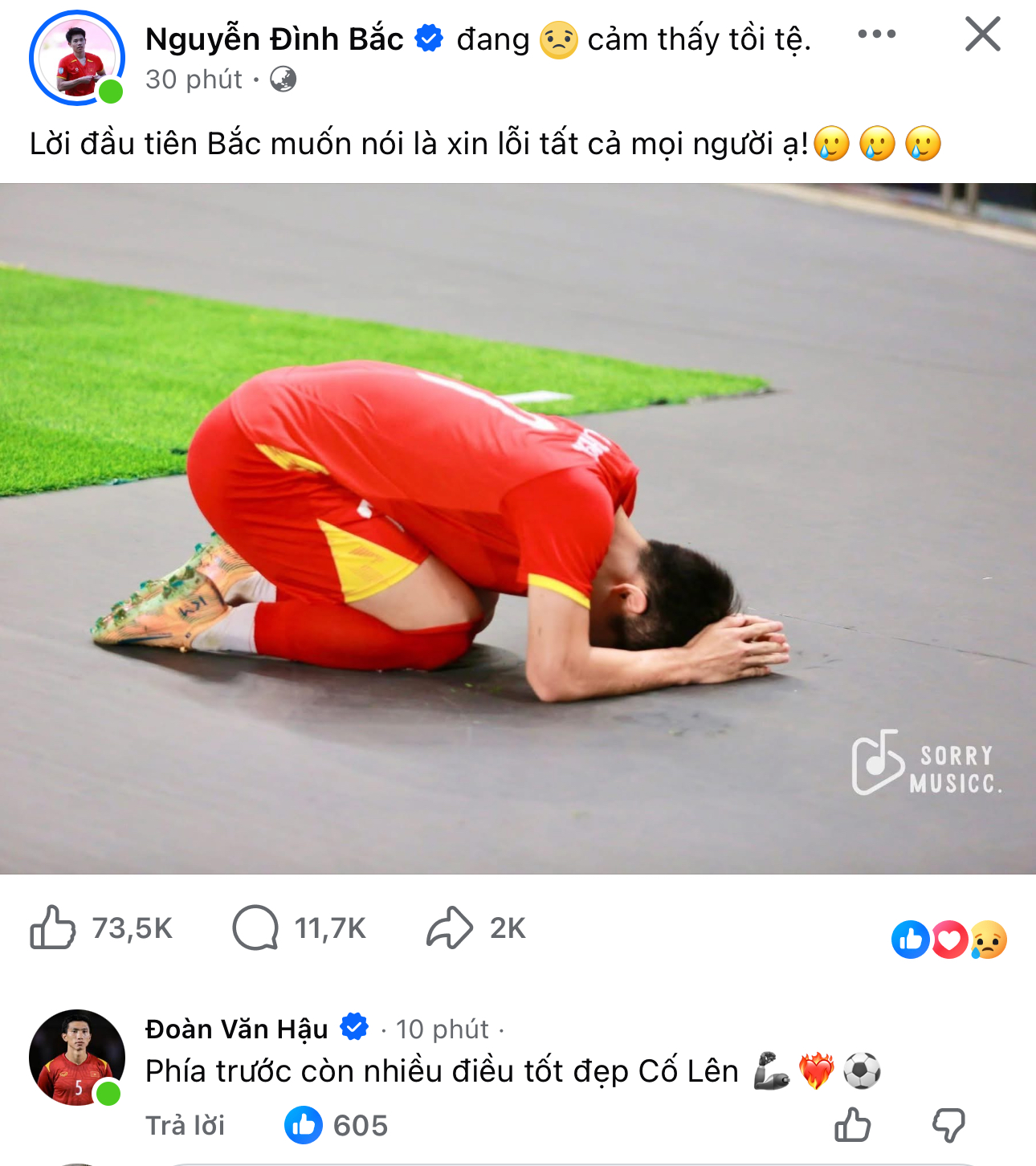 Đo&agrave;n Văn Hậu, Quế Ngọc Hải n&oacute;i lời "gan ruột" với Đ&igrave;nh Bắc- Ảnh 1.