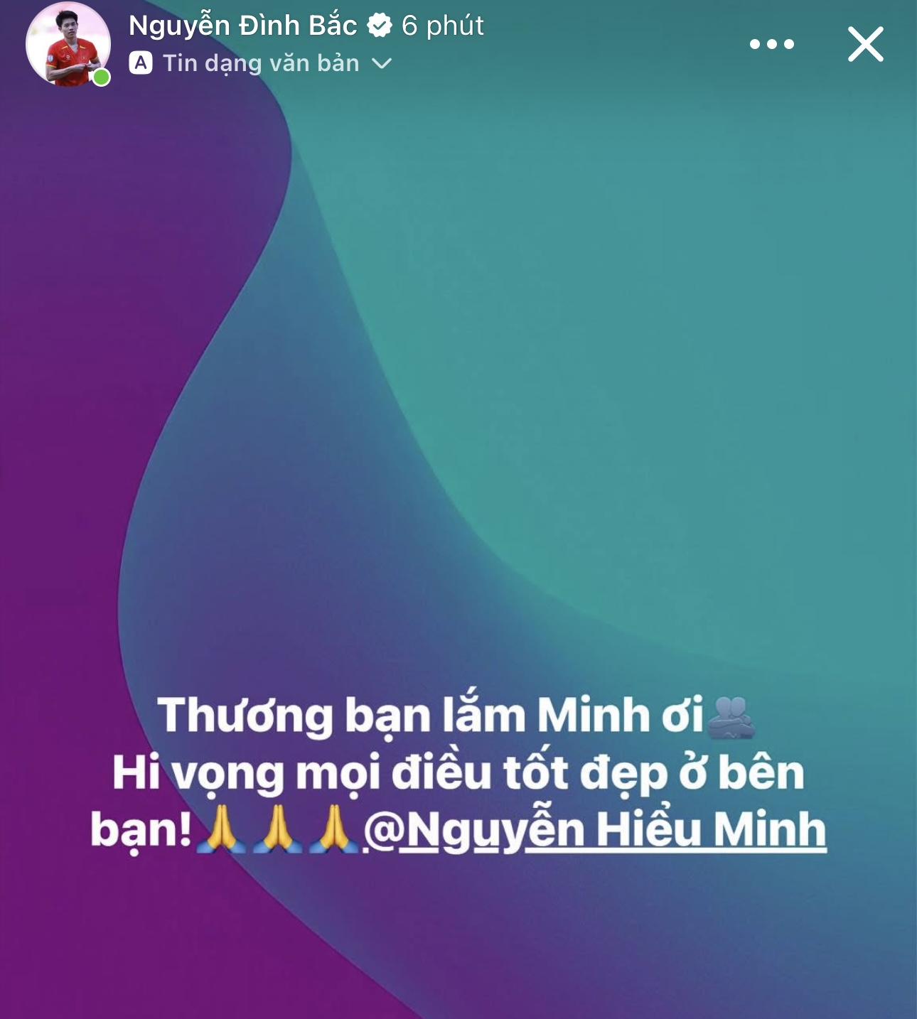 Đ&igrave;nh Bắc động vi&ecirc;n Hiểu Minh chấn thương nặng: Thương bạn lắm Minh ơi!- Ảnh 1.