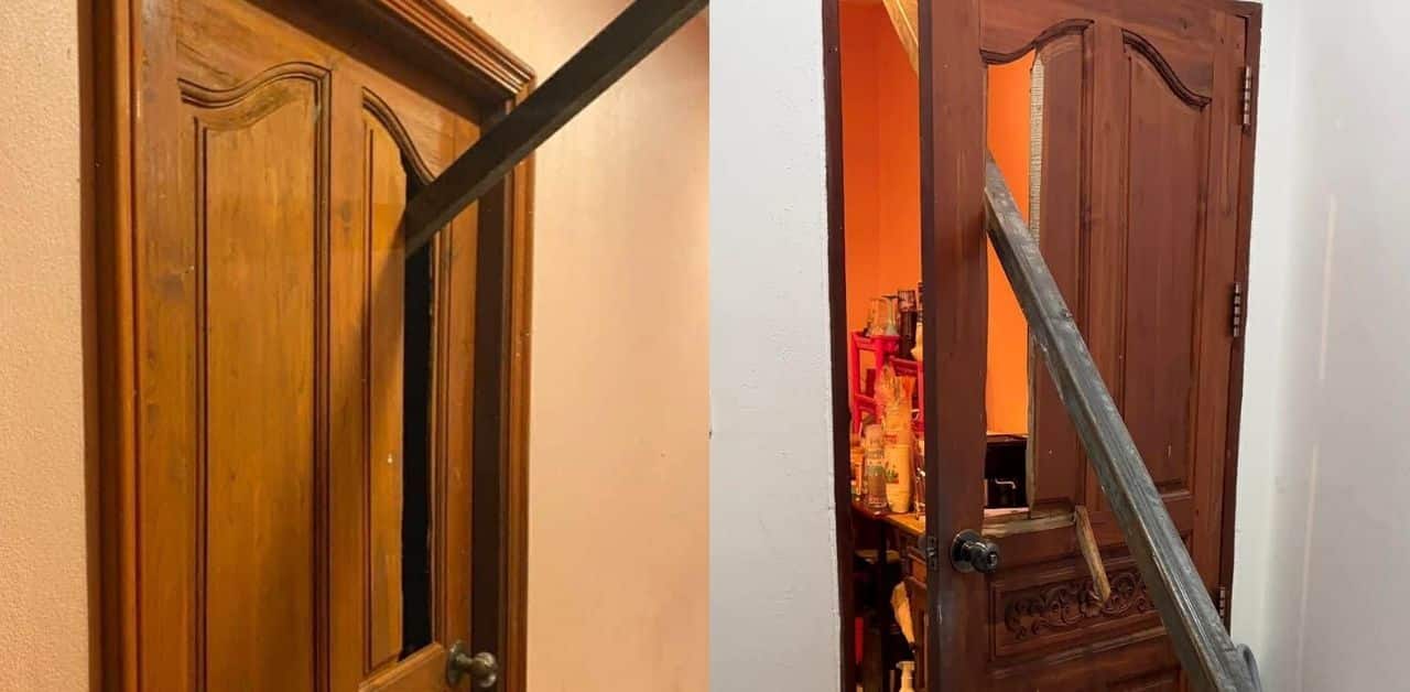 Đang ở trong nh&agrave;, gia chủ hoảng loạn khi thấy 1 thanh th&eacute;p khổng lồ xuy&ecirc;n thủng cả trần v&agrave; cửa- Ảnh 3.