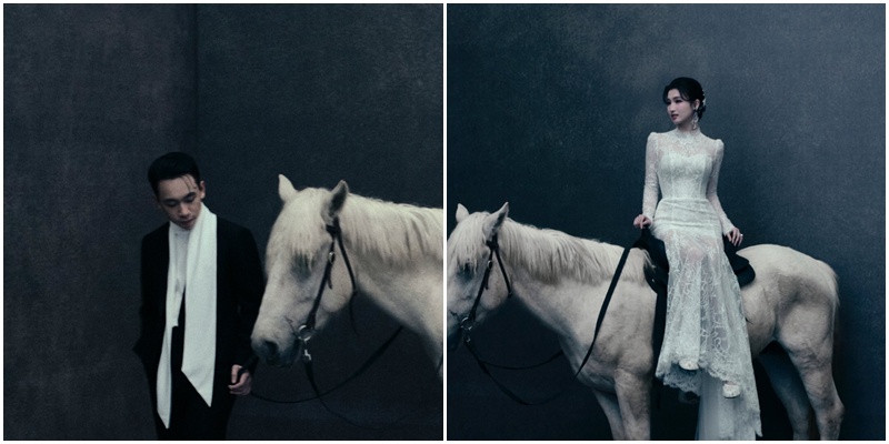 Phương Nhi v&agrave; Minh Ho&agrave;ng khởi động trend chụp ảnh cưới với ngựa: Th&ocirc;ng điệp ẩn giấu- Ảnh 1.