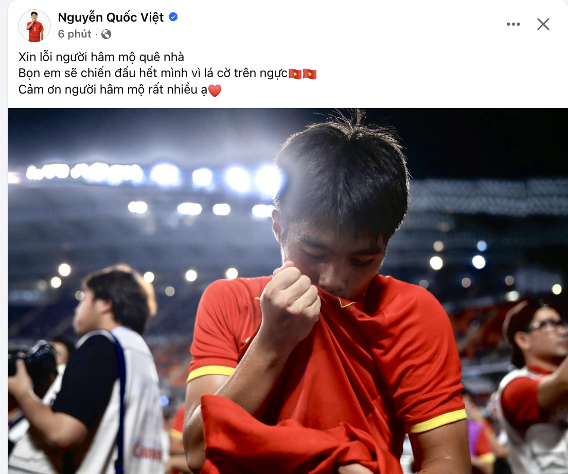 U23 Việt Nam đồng loạt xin lỗi: C&ugrave;ng nhau chiến thắng, c&ugrave;ng nhau thất bại- Ảnh 5.