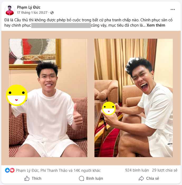 1.000 b&igrave;nh luận dưới đăng quảng c&aacute;o của L&yacute; Đức trước 3 ng&agrave;y đ&aacute; trận b&aacute;n kết- Ảnh 2.