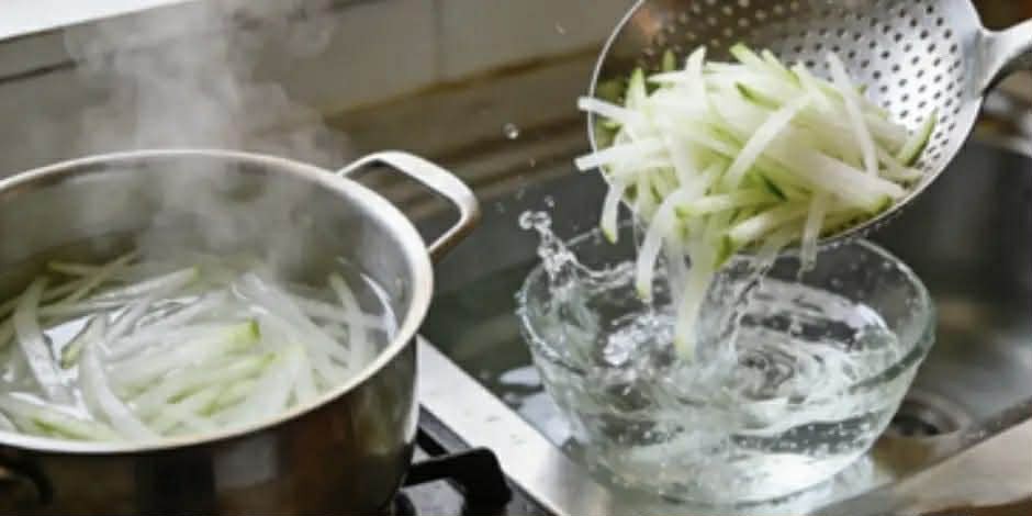 Củ cải đem th&aacute;i sợi rồi x&agrave;o c&ugrave;ng nguy&ecirc;n liệu n&agrave;y vừa ngon miệng, lại gi&agrave;u canxi tốt cho xương từ gi&agrave; đến trẻ- Ảnh 6.