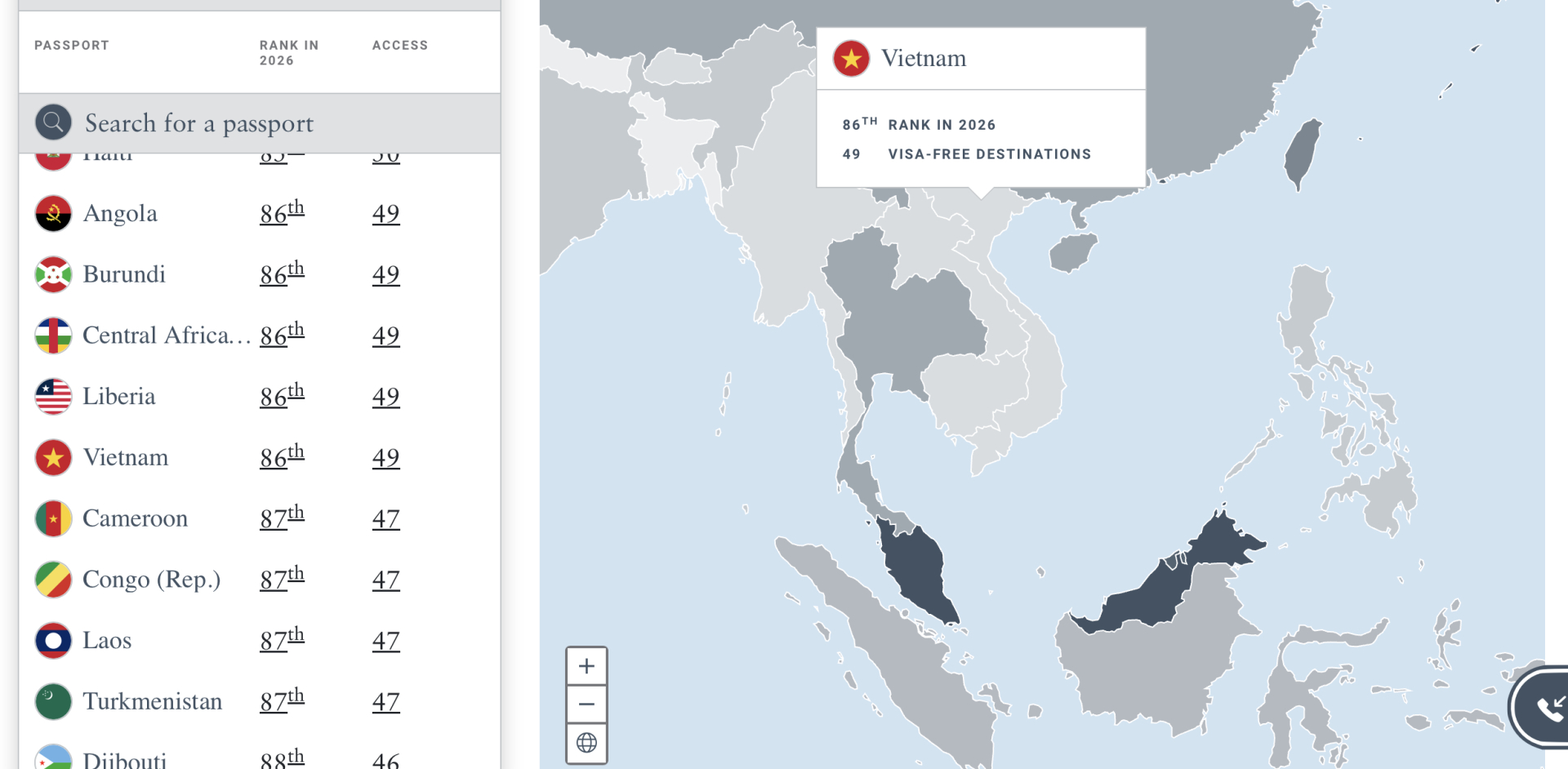 Tự h&agrave;o hộ chiếu Việt Nam x&aacute;c lập thứ hạng cao nhất 5 năm qua, mang đến những đặc quyền du lịch chưa từng c&oacute; cho h&agrave;ng triệu kh&aacute;ch Việt- Ảnh 1.