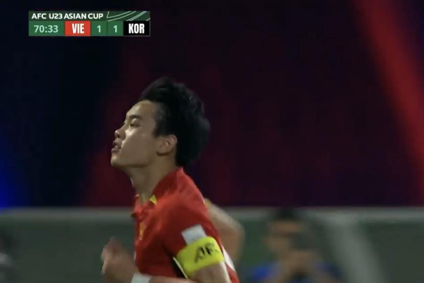 B&ugrave;ng nổ cảm x&uacute;c: Đ&igrave;nh Bắc ghi si&ecirc;u phẩm, U23 Việt Nam tiếp tục dẫn trước U23 H&agrave;n Quốc sau 2 ph&uacute;t nghẹt thở- Ảnh 2.