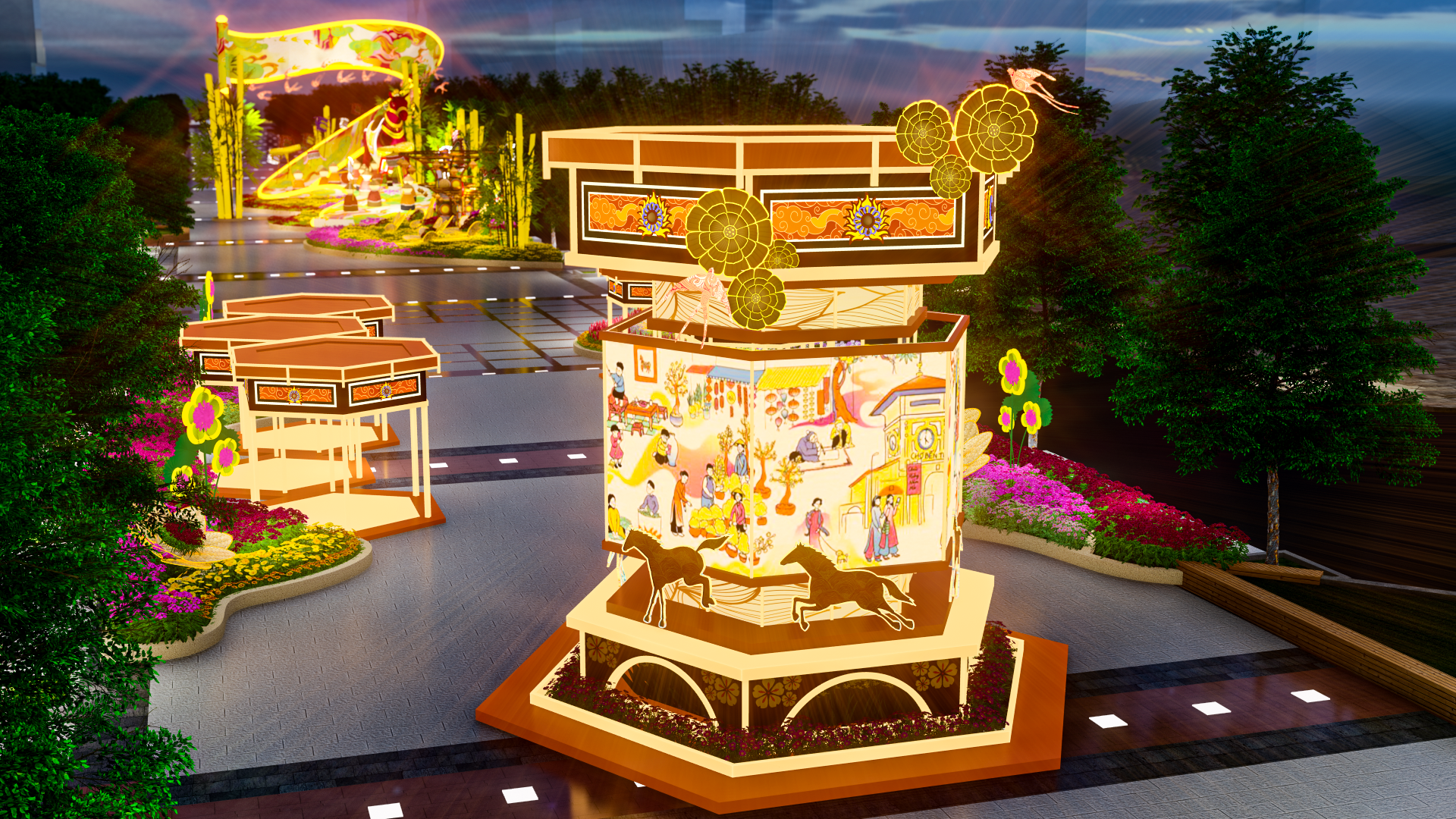 Lộ diện những linh vật ngựa đầu ti&ecirc;n của đường hoa Nguyễn Huệ Tết B&iacute;nh Ngọ 2026- Ảnh 14.