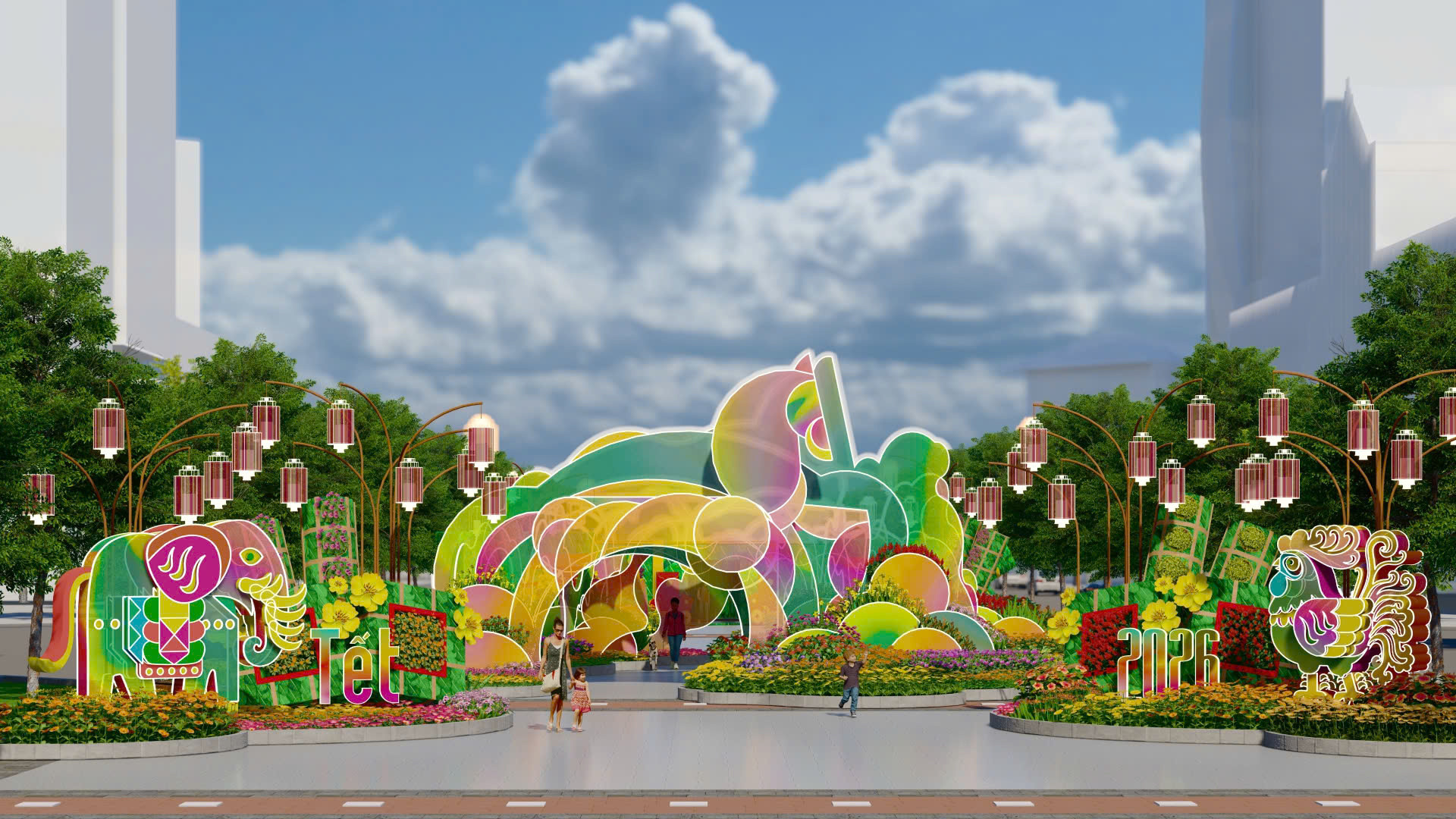 Lộ diện những linh vật ngựa đầu ti&ecirc;n của đường hoa Nguyễn Huệ Tết B&iacute;nh Ngọ 2026- Ảnh 7.