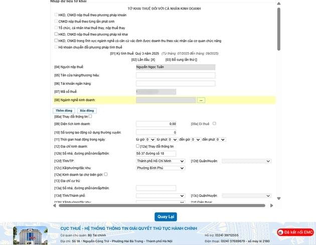 Lưu &yacute; đặc biệt từ Cục Thuế d&agrave;nh ri&ecirc;ng cho hộ kinh doanh c&oacute; doanh thu dưới 500 triệu đồng/năm- Ảnh 10.