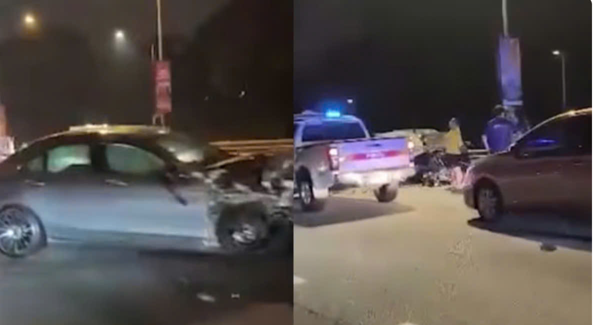 Đứng tr&ecirc;n cao tốc giải quyết sau va chạm nhỏ, nh&oacute;m người bị chiếc Mercedes-Benz lao tr&uacute;ng: 2 người tử vong, 2 người bị thương- Ảnh 1.