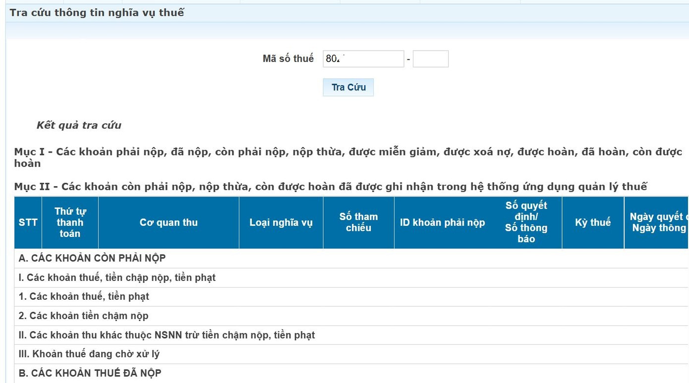 C&aacute;ch tra cứu nợ thuế thu nhập c&aacute; nh&acirc;n online- Ảnh 2.