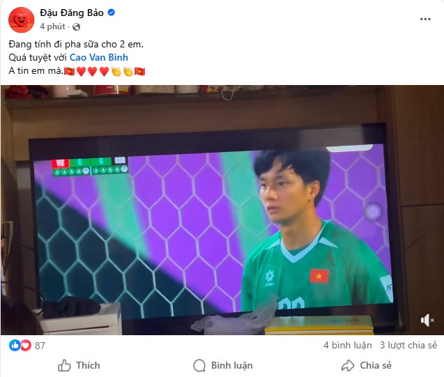 N&oacute;ng nhất l&uacute;c n&agrave;y l&agrave; Facebook thủ m&ocirc;n người h&ugrave;ng gi&uacute;p U23 Việt Nam gi&agrave;nh hạng 3 U23 ch&acirc;u &Aacute;- Ảnh 2.