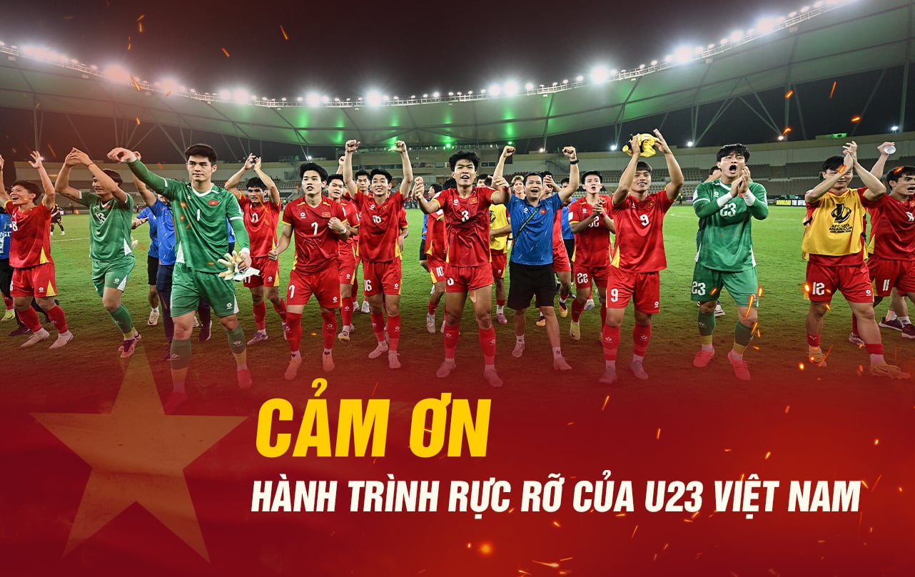 Cảm ơn U23 Việt Nam: Hành trình đong đầy cảm xúc tại U23 châu Á!- Ảnh 1. Cảm ơn U23 Việt Nam: Hành trình đong đầy cảm xúc tại U23 châu Á!- Ảnh 1.