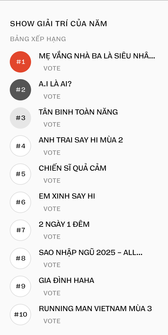 Cuộc đua gameshow hot nhất 2025 ch&iacute;nh thức bắt đầu: Vụ trụ 