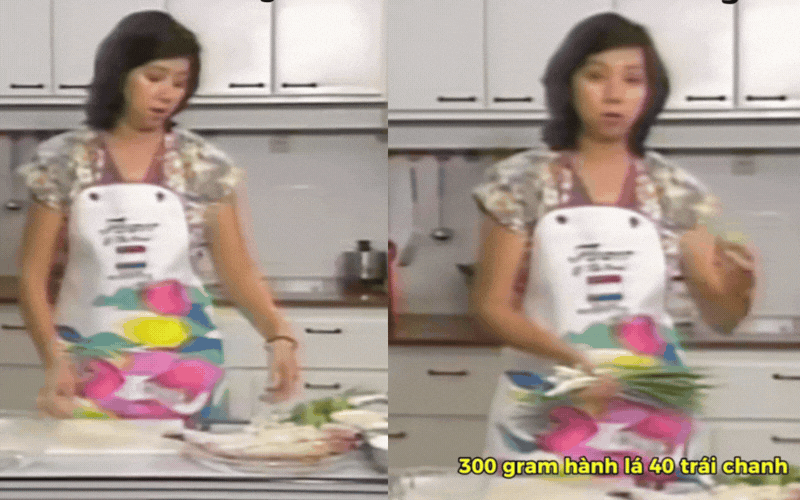 Video dạy nấu ăn năm 1995 bất ngờ Video dạy nấu ăn năm 1995 bất ngờ