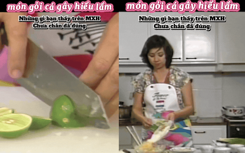 Video dạy nấu ăn năm 1995 bất ngờ Video dạy nấu ăn năm 1995 bất ngờ