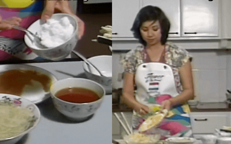 Video dạy nấu ăn năm 1995 bất ngờ Video dạy nấu ăn năm 1995 bất ngờ