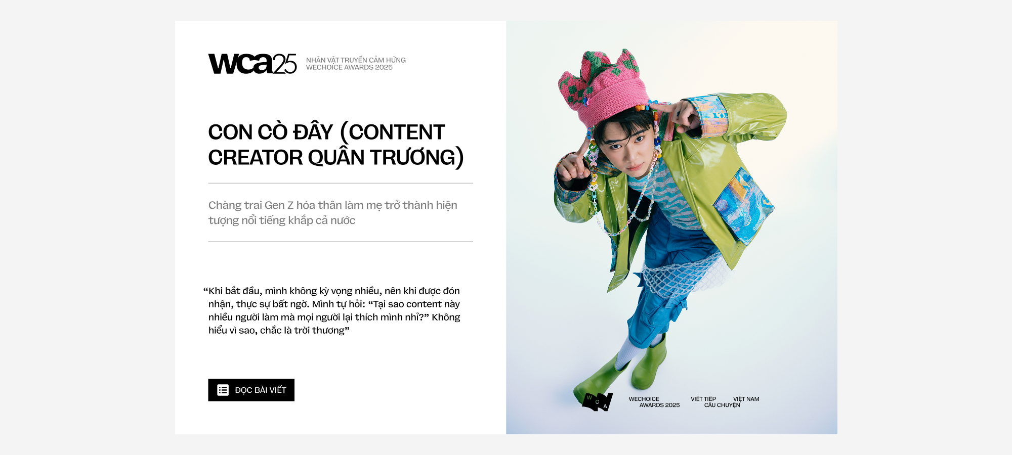 21 đề cử Nh&acirc;n vật Truyền cảm hứng của WeChoice Awards 2025: Những người đang viết tiếp Việt Nam bằng c&acirc;u chuyện của m&igrave;nh- Ảnh 9.