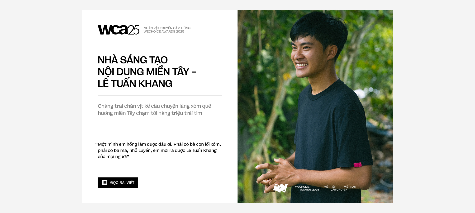 21 đề cử Nh&acirc;n vật Truyền cảm hứng của WeChoice Awards 2025: Những người đang viết tiếp Việt Nam bằng c&acirc;u chuyện của m&igrave;nh- Ảnh 20.