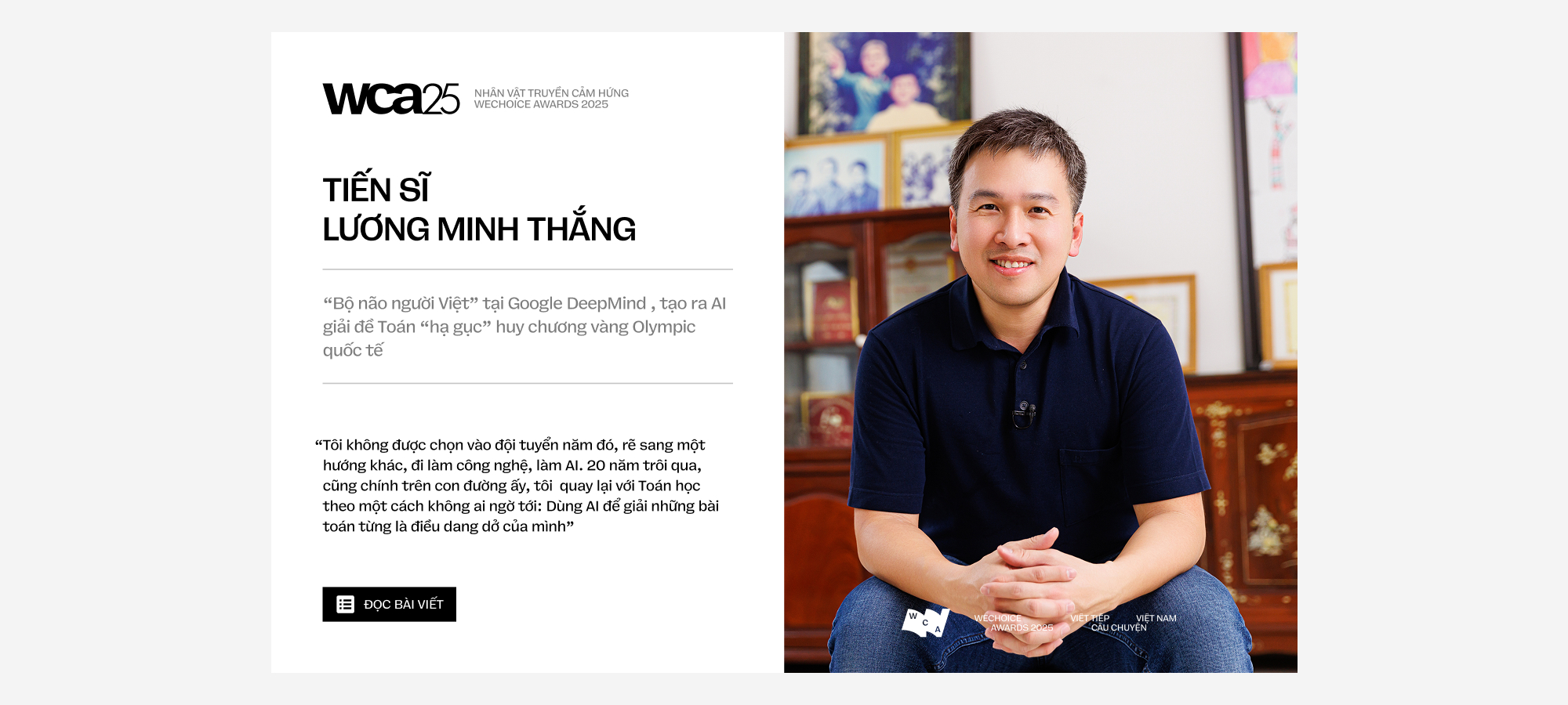 21 đề cử Nh&acirc;n vật Truyền cảm hứng của WeChoice Awards 2025: Những người đang viết tiếp Việt Nam bằng c&acirc;u chuyện của m&igrave;nh- Ảnh 22.